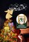 Christmas Tree Topper Lighted with 6 Projection Modes, Gold Christmas Angel Tree Topper Built-in LED Rotating Light, 3D Glitter Projector for Party Holiday Christmas Decoration Gifts
